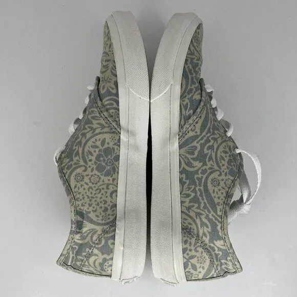Vans Shoes Womens Size 8 Atwood Floral Paisley Gray Low-Top Skate Sneakers - Picture 6 of 10